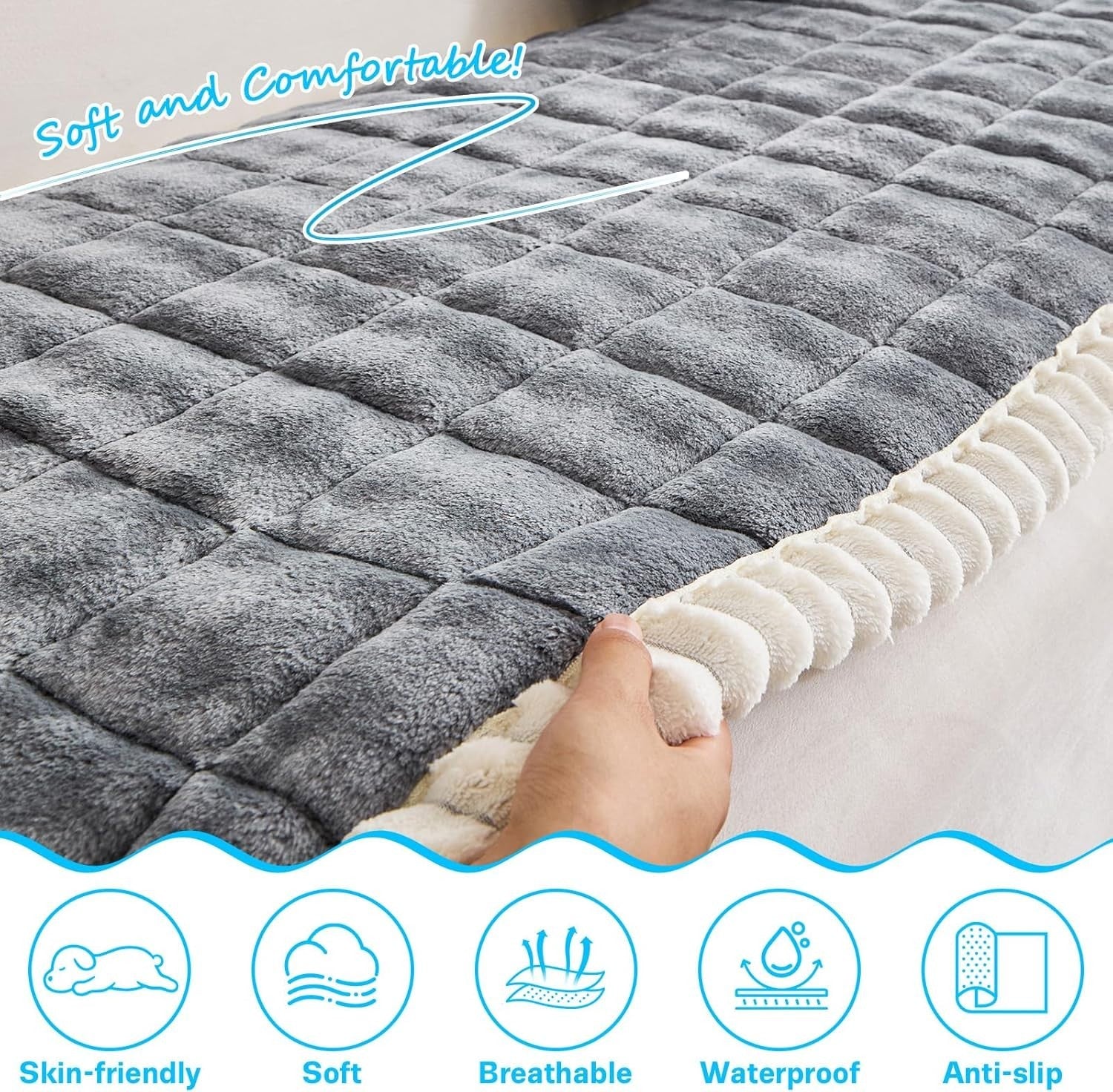 Dog Car Back Seat Bed Mat Non Slip Pet Travel Cover 138x63cm