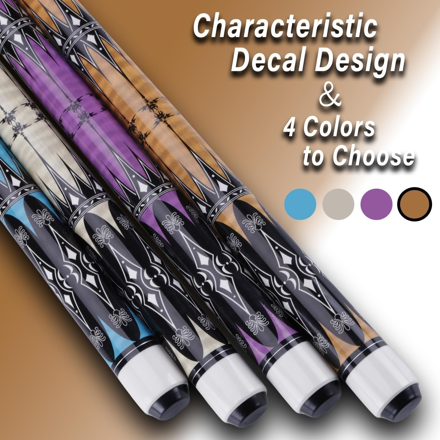58 Inch 2 Piece Maple Pool Cue 13mm Tip 19oz 20oz Billiard Stick