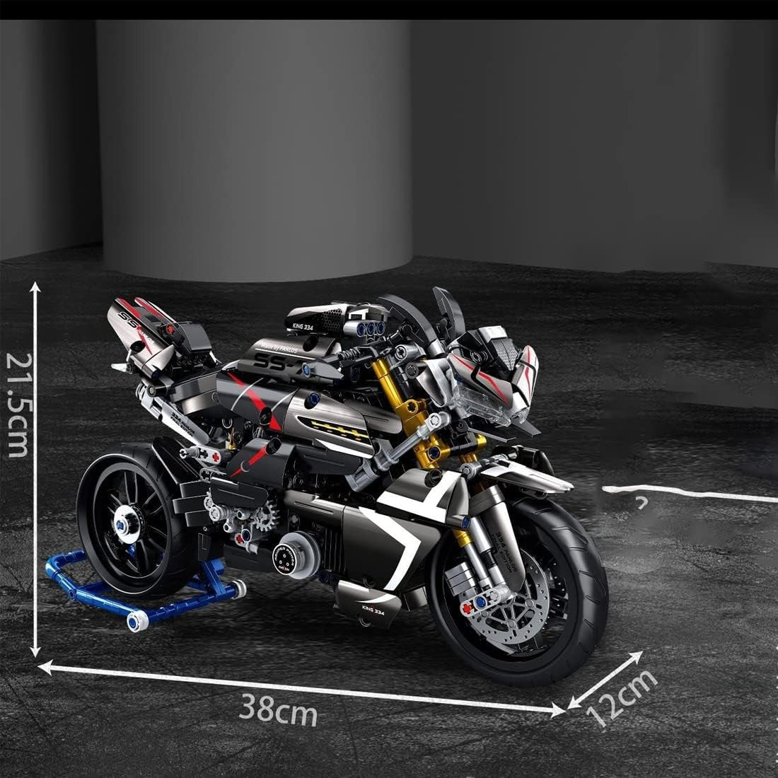 1056 PCS Motorcycle Model Kit | Realistic Details | Perfect Gift for Kids & Adul