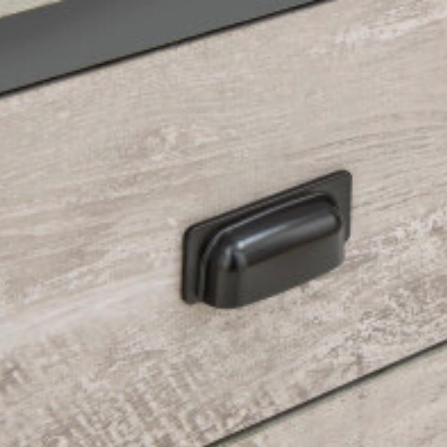 Pair of Grey 2 Drawer Bedside Tables | Modern Wood Nightstands with Shelf