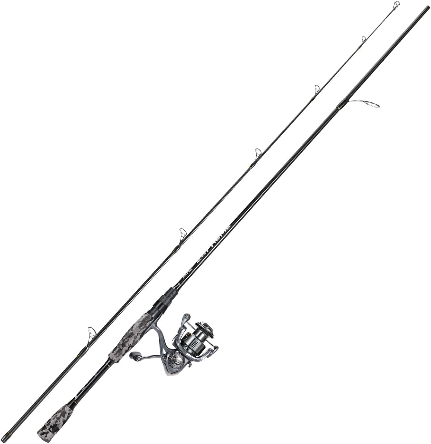 Premium 2-Section Spinning Rod & Reel Combo for Freshwater Bass Fishing