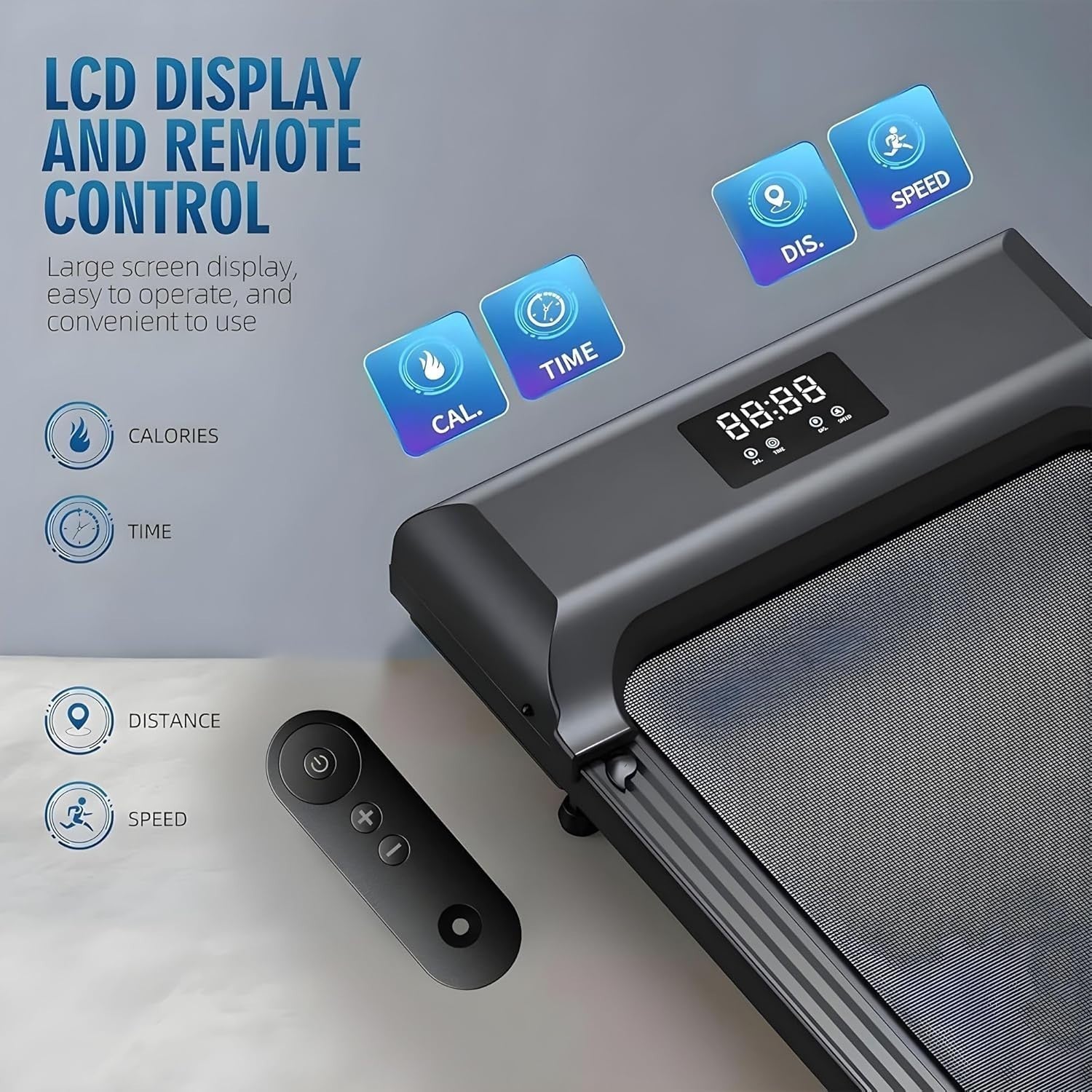 Mini Under Desk Treadmill | Quiet Portable Walking Pad, 120KG Capacity