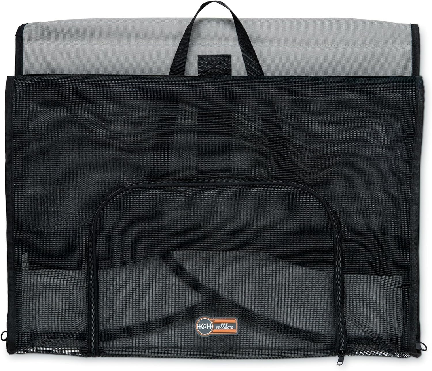 Travel Safety Pet Carrier Large 56x56x65cm Soft Dog Car Seat Crate Grey Black