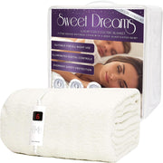 Single Electric Underblanket Luxury Fleece Fast Heat Digital Control Auto Off