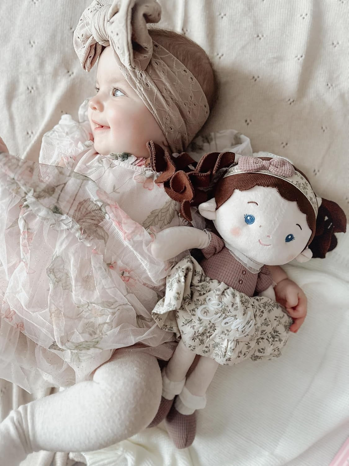 16” Plush Baby Doll Ultra Soft First Cuddle Toy for Toddlers 1+