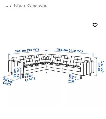 Dark Tan Leather Corner Sofa (PTP)