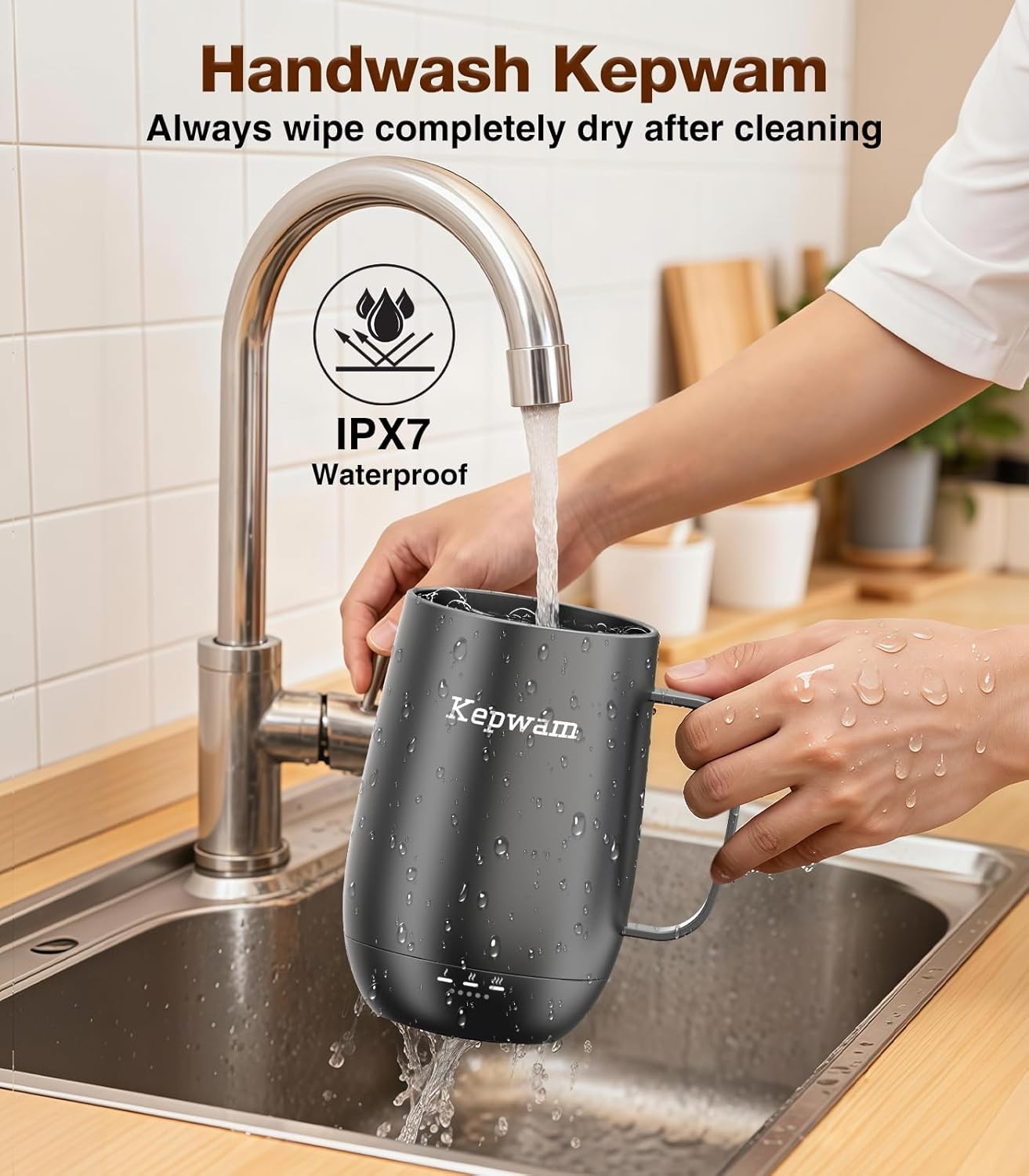 Self Heating Coffee Mug 20oz Smart Temp Control 8H Battery Black