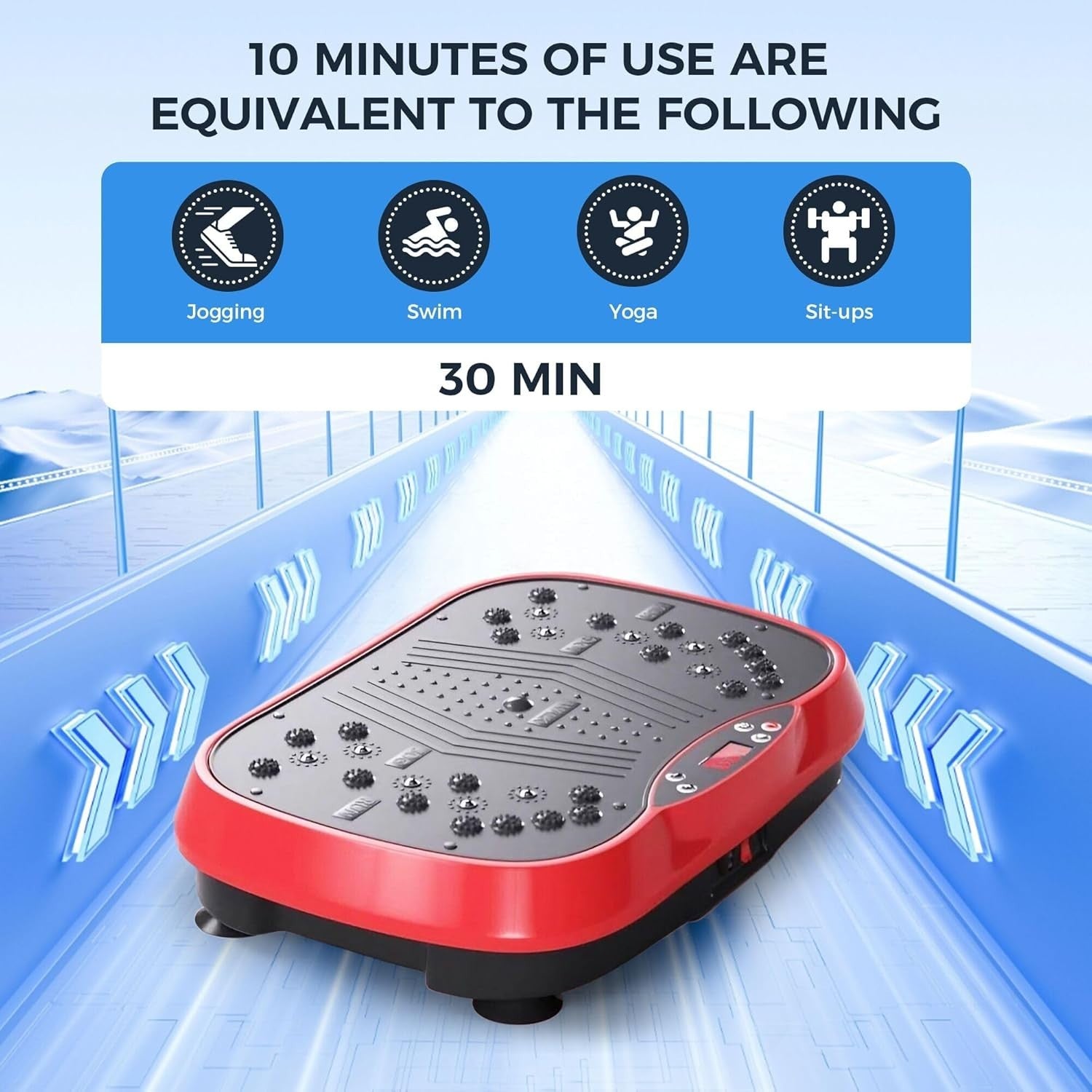 Vibration Plate Exercise Machine Lymphatic Drainage Weight Loss 331lb