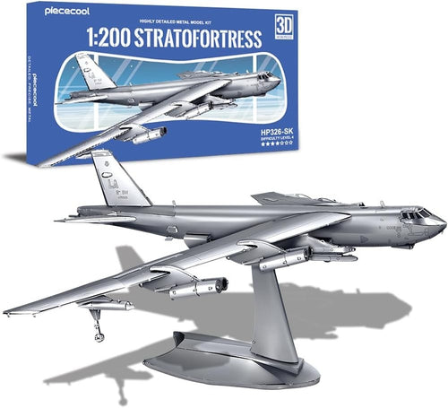 Metal 3D Puzzle B-52 Stratofortress Bomber Model Kit – Stainless Steel Craft