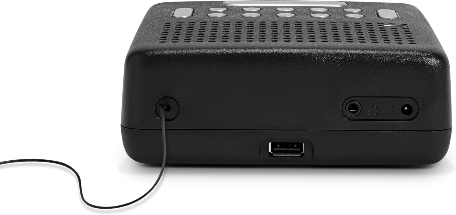 DAB+ FM Digital Clock Radio with Dual Alarm USB Charging & LCD