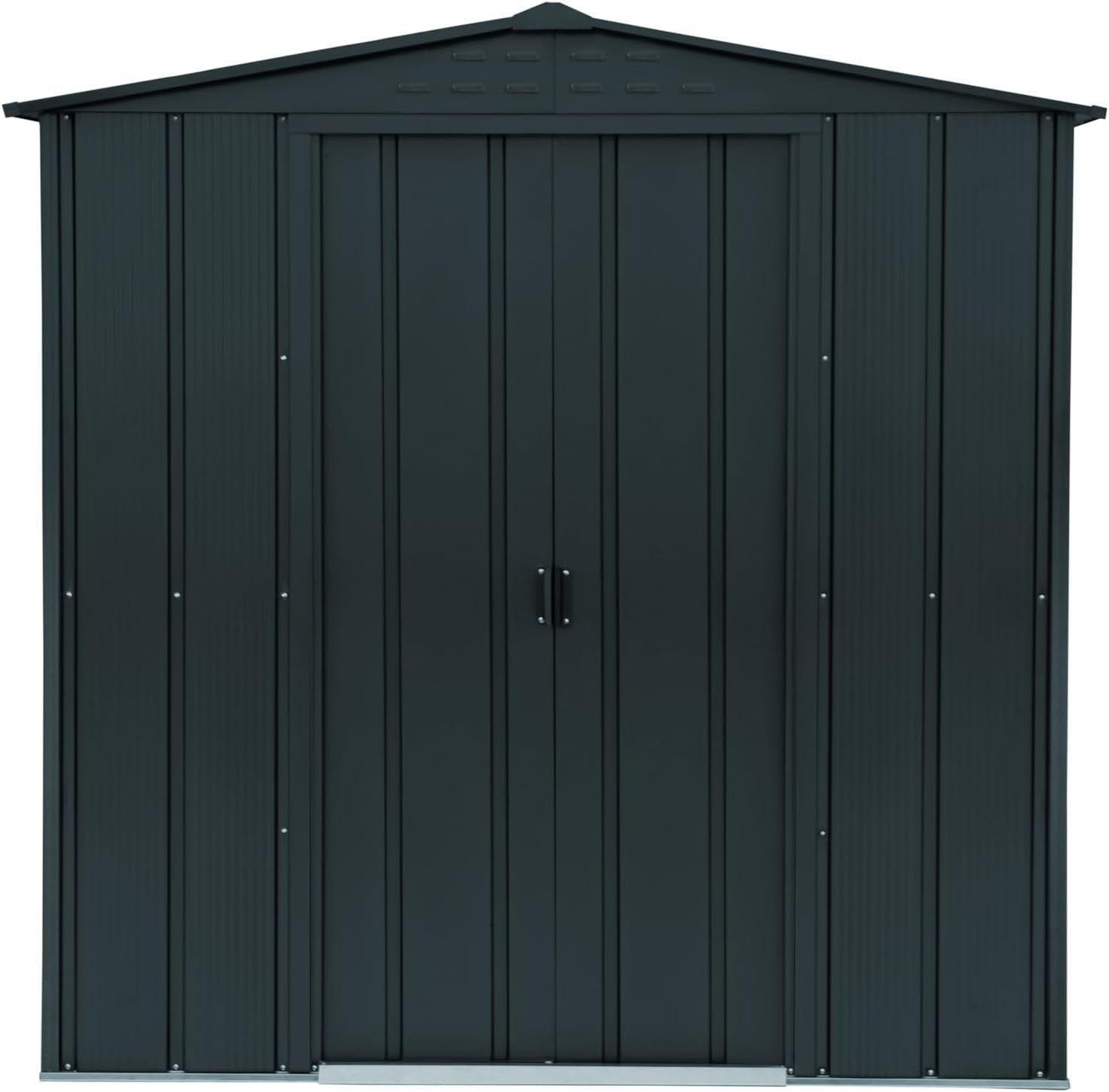 Duramax 6x4 Outdoor Metal Garden Shed Anthracite Weatherproof Storage