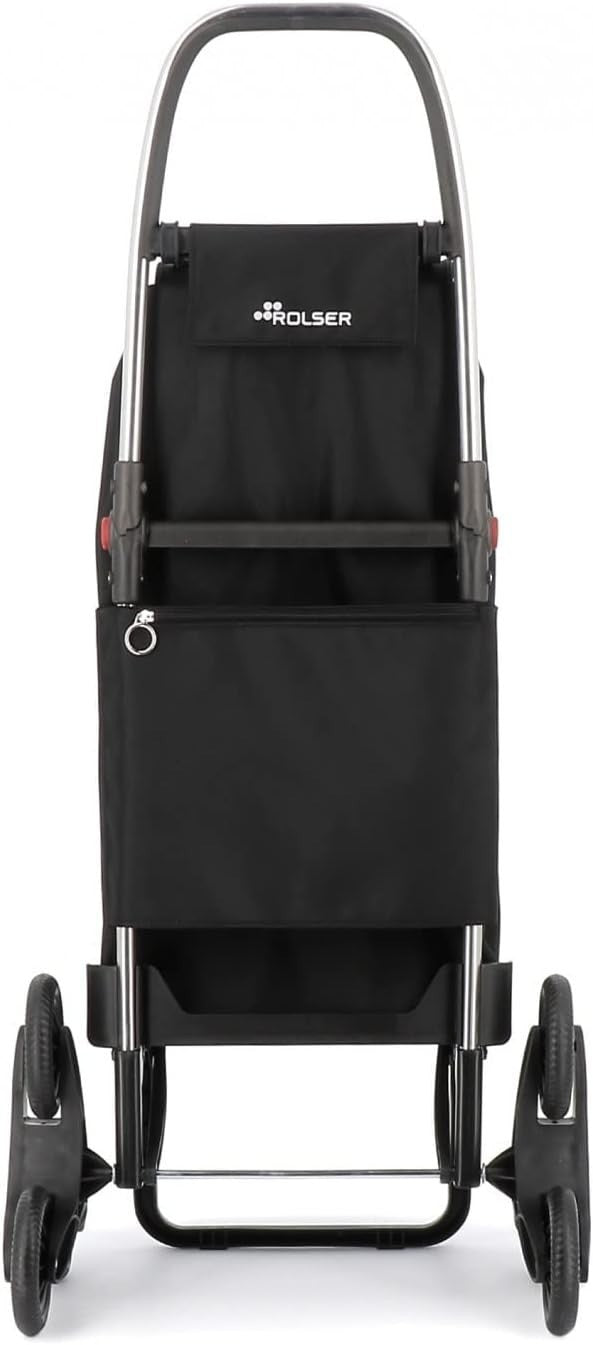 6-Wheel Stair Climber Folding Shopping Trolley Aluminium Bag Black