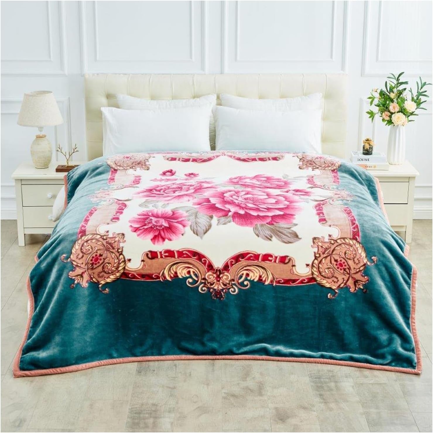 Rosy Delight 5kg Fleece Blanket 200x240cm King Size