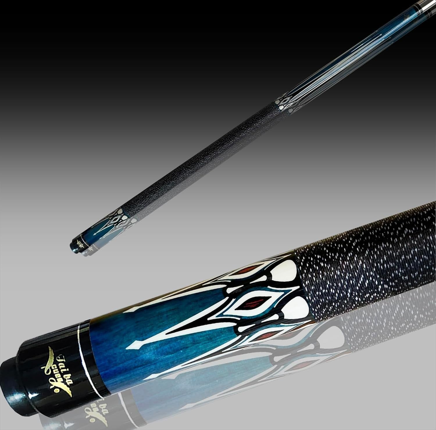 Maple Wood Pool Cue 58in 20oz 13mm Tip 2pc with Case Linen Grip