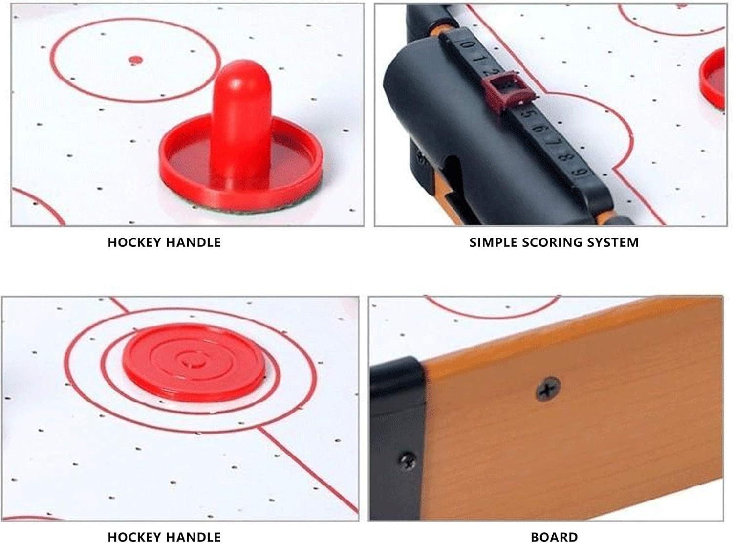 Portable Tabletop Air Hockey Game Battery Powered 2 Player Family Fun