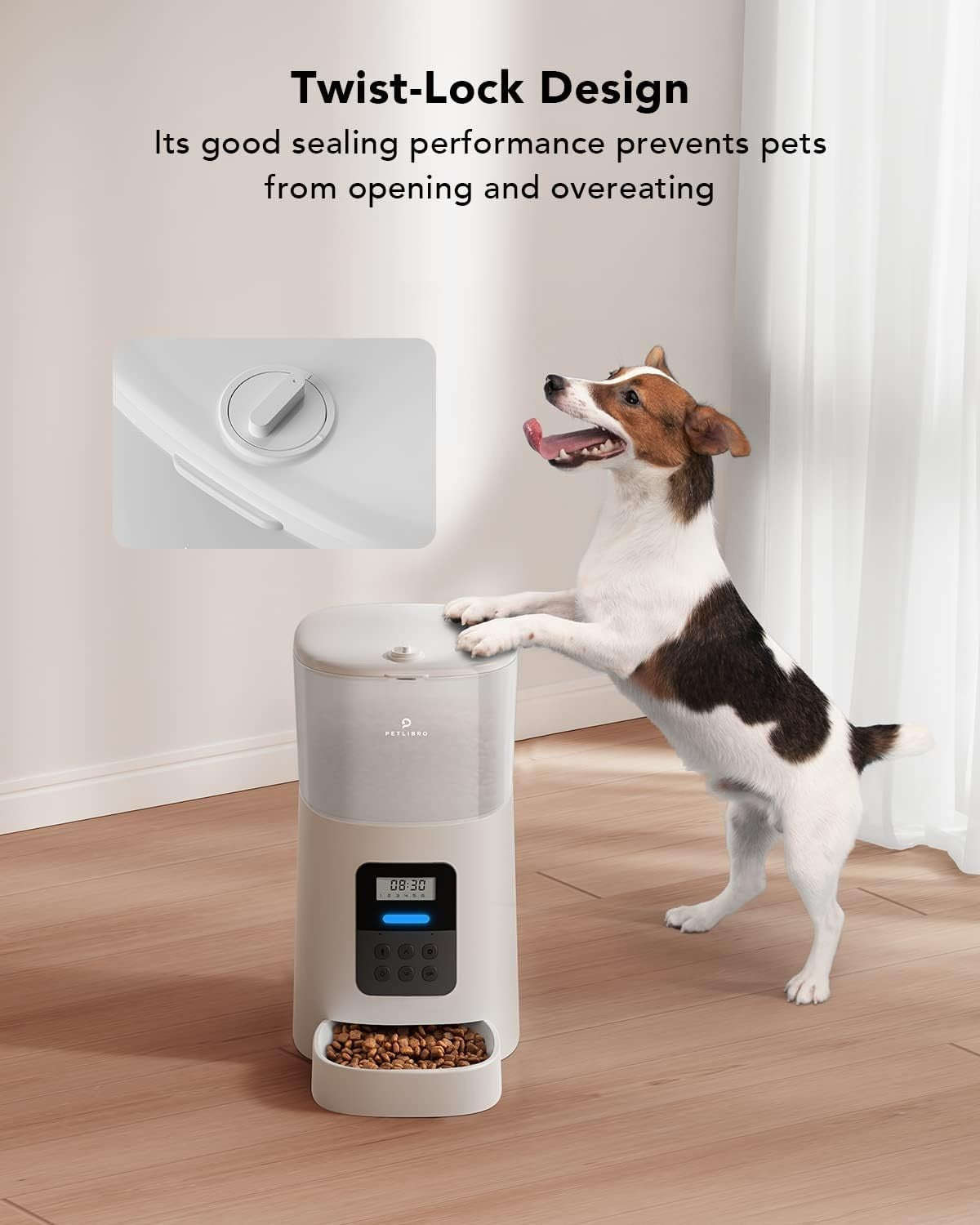 Automatic Pet Feeder 6L Auto Cat Dog Food Dispenser Timer Portion Control