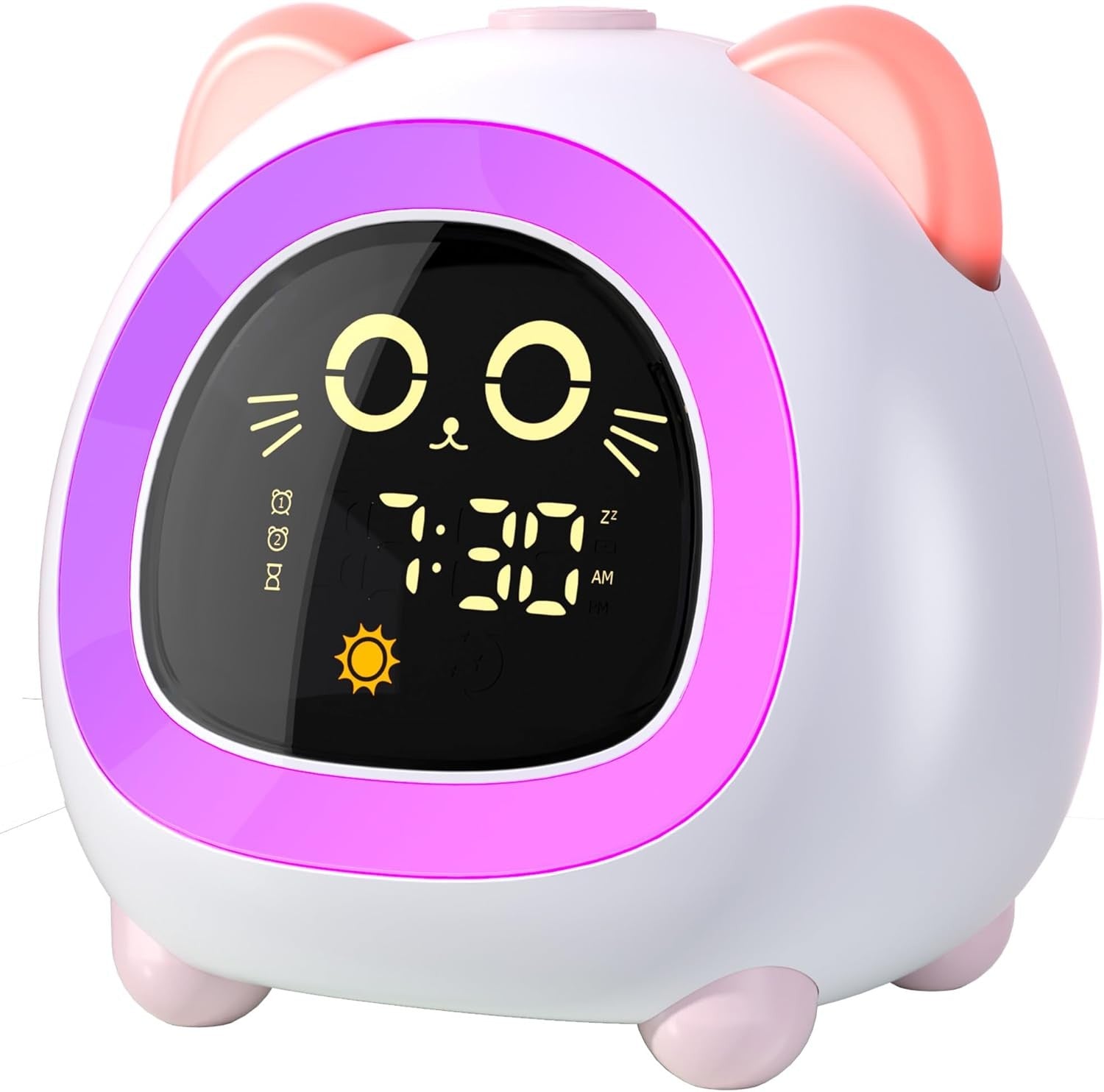 Kids OK to Wake Alarm Clock Sleep Training Night Light Dual Alarm Toddler