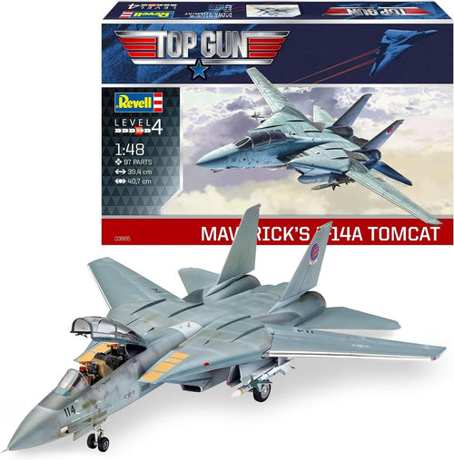 F-14A Tomcat Top Gun 1:48 Scale Jet Model Kit 96 Parts Unpainted New