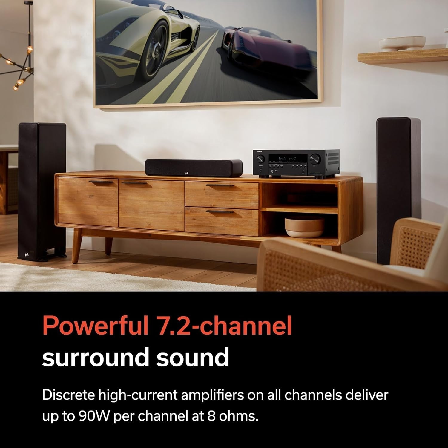 7.2-Channel 8K Home Theater AV Receiver Dolby Atmos DTS:X Wi-Fi Alexa
