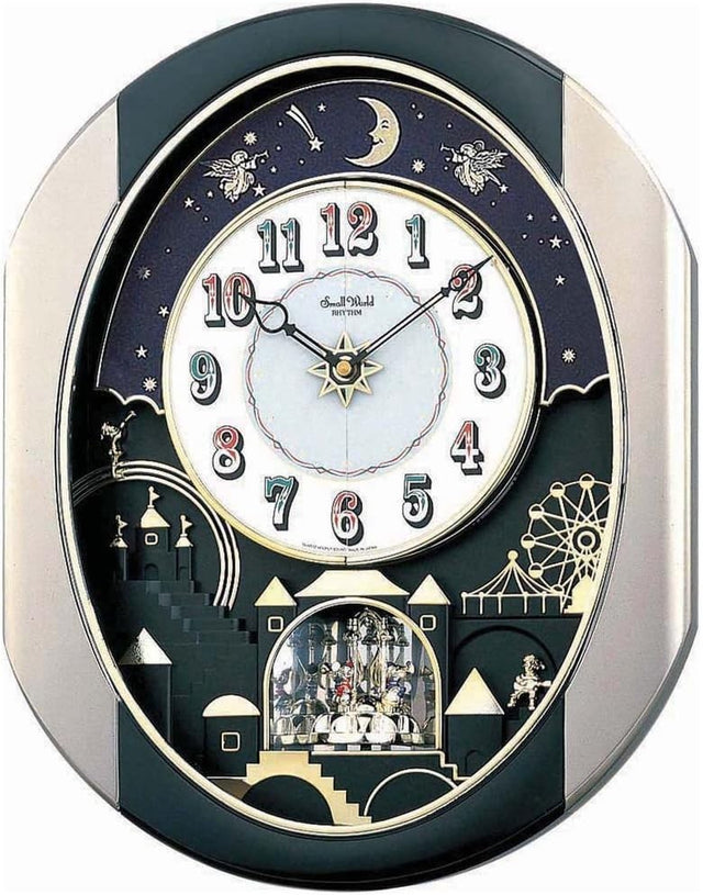 Magic Motion Wall Clock Modern Musical Display | Auto Night Shut Off