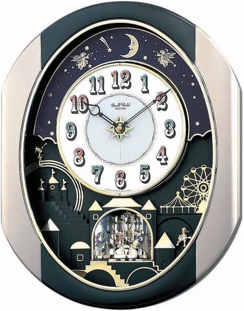 Magic Motion Wall Clock Modern Musical Display | Auto Night Shut Off