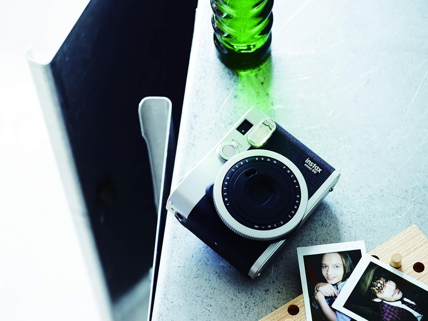Instant Camera Black Retro Classic Mini Film Camera Flash Modes