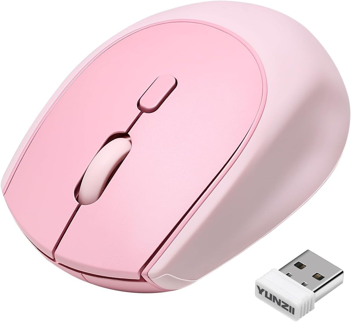 Silent Wireless Mouse 2.4GHz 1600 DPI Portable Cute Pink Laptop PC