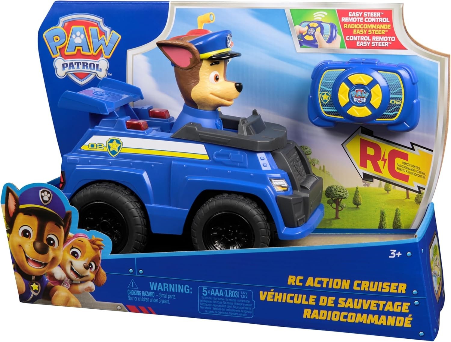 Patrol Chase RC Cruiser – Remote Control Car with LED Lights for Kids