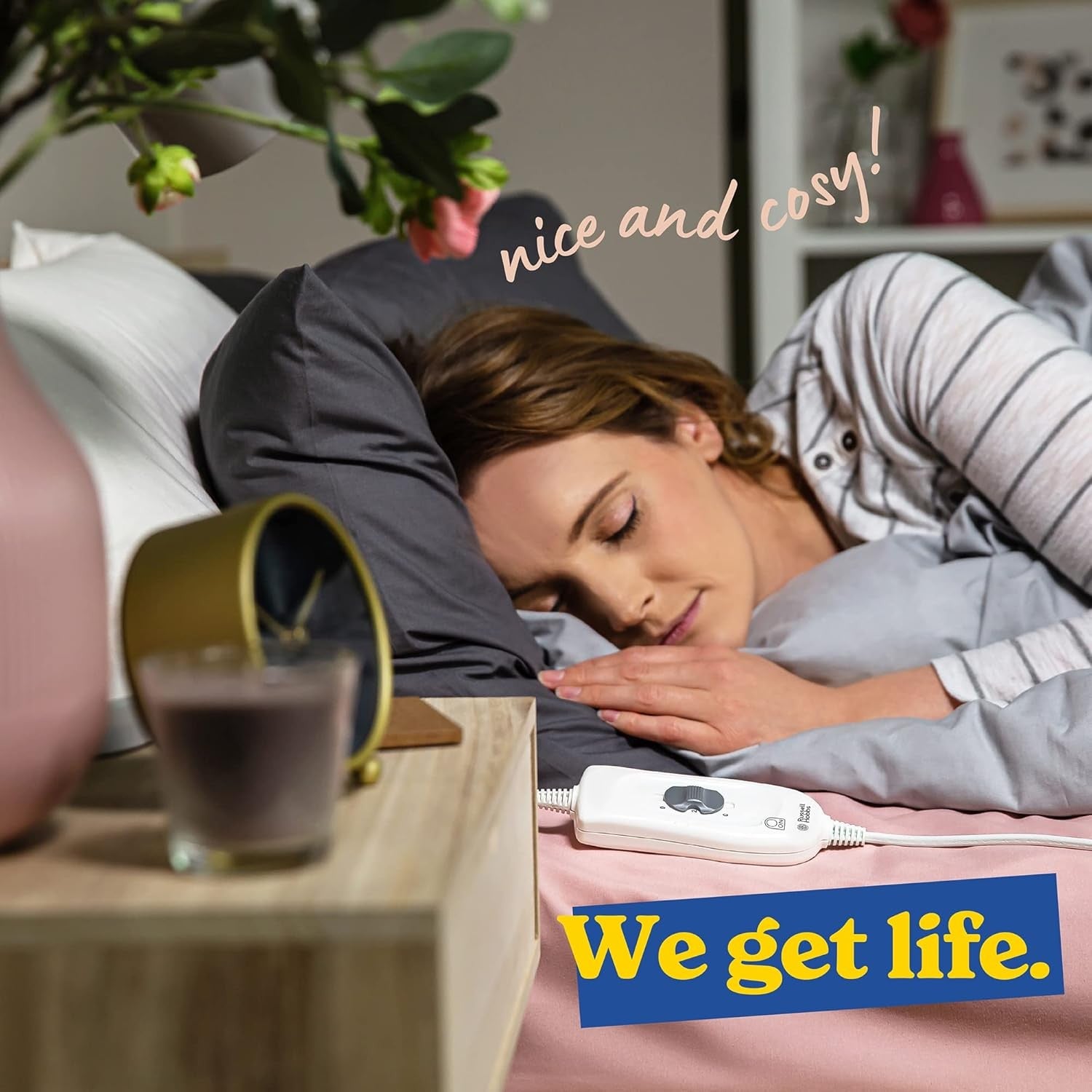 Electric Heated Underblanket Single 70x150cm Low Energy Washable Mattress