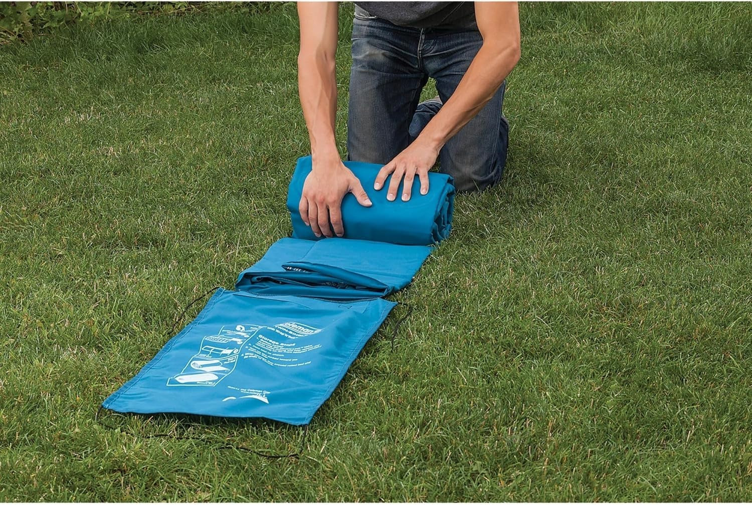 Single Inflatable Air Mattress Camping Bed Blow-Up Guest Mattress Portable