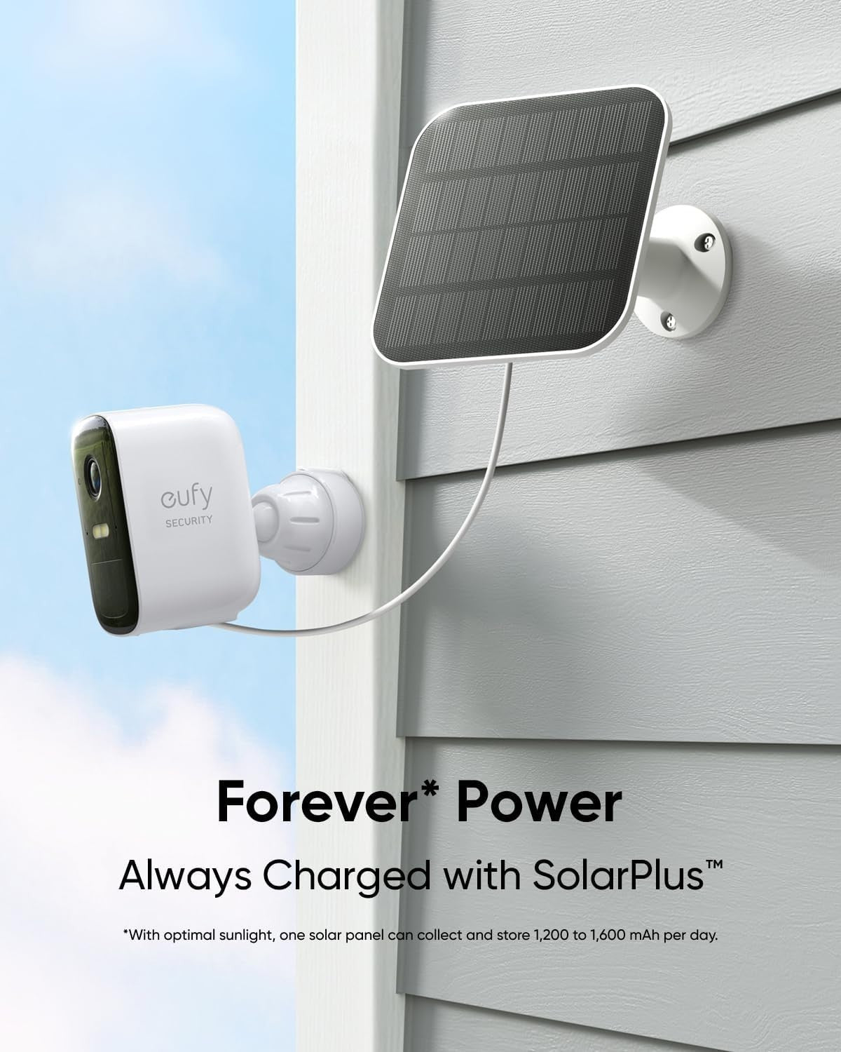 2 Pack Solar Security Cameras Wireless Outdoor HD Night Vision IP67