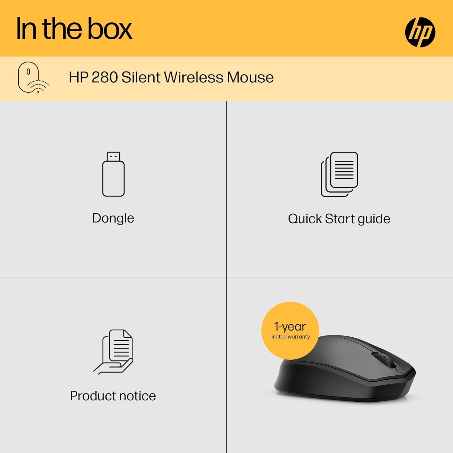 Silent Wireless Mouse 1600 DPI Ergonomic USB Nano Receiver PC Laptop