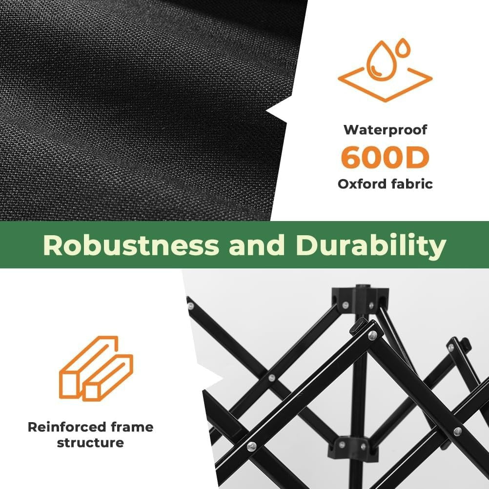 100L Heavy Duty Folding Festival Trolley Big Wheel Camping Garden Wagon 220lbs