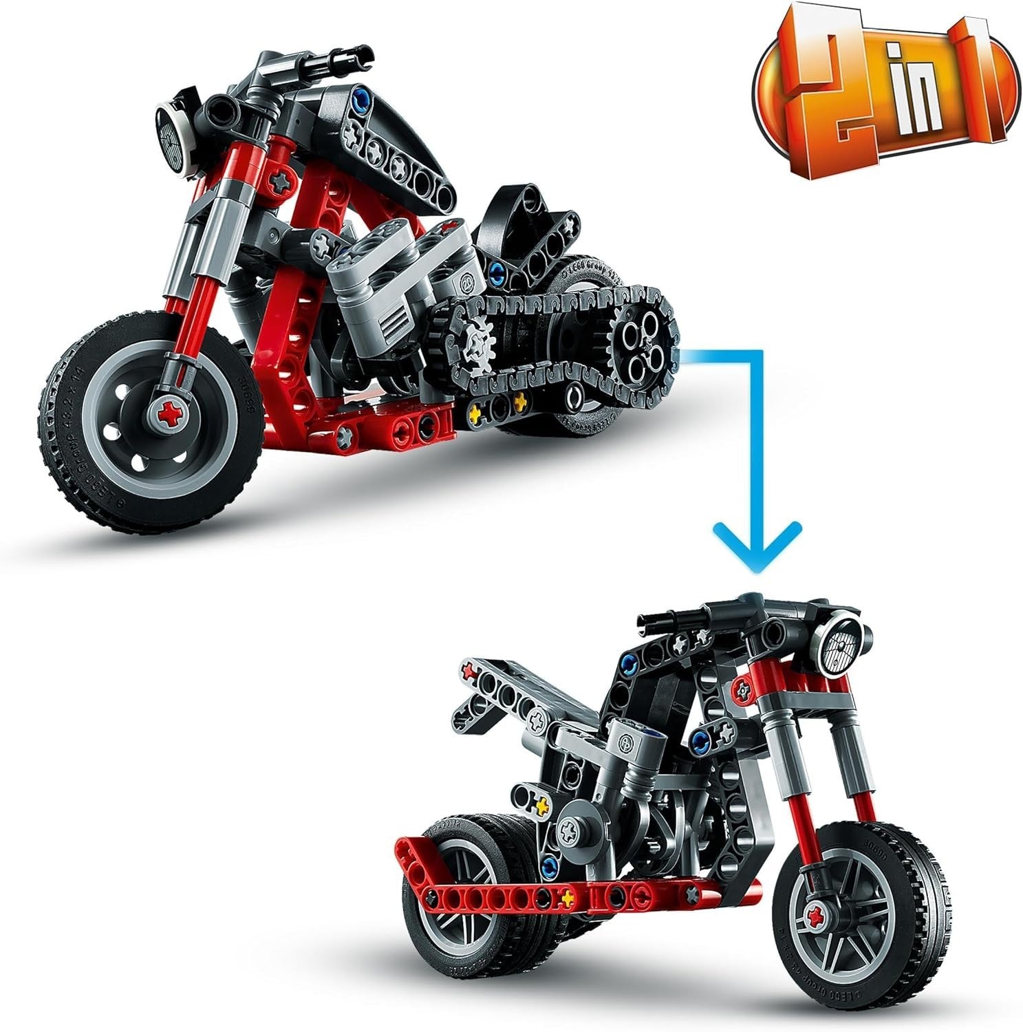 2-in-1 Kids Motorcycle Building Kit – Realistic, Durable, Fun STEM Toy