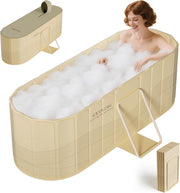 Portable Foldable Bathtub Adult Hot & Ice Bath Tub Thick Insulated 150cm