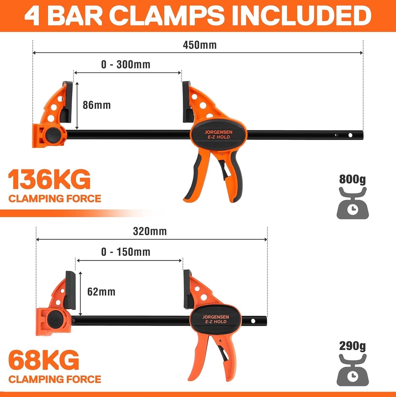 2-in-1 Folding Workbench & Sawhorse 454kg Load 6-Height Table with Clamps
