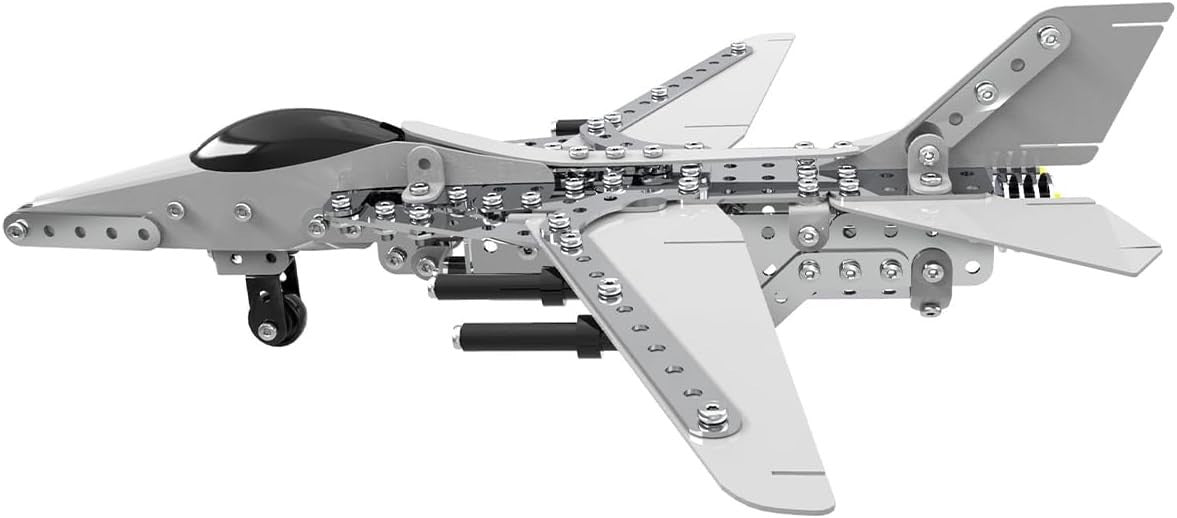 F16 Fighter 3D Metal Puzzle Kit – Military Aircraft DIY Model Gift 452pcs