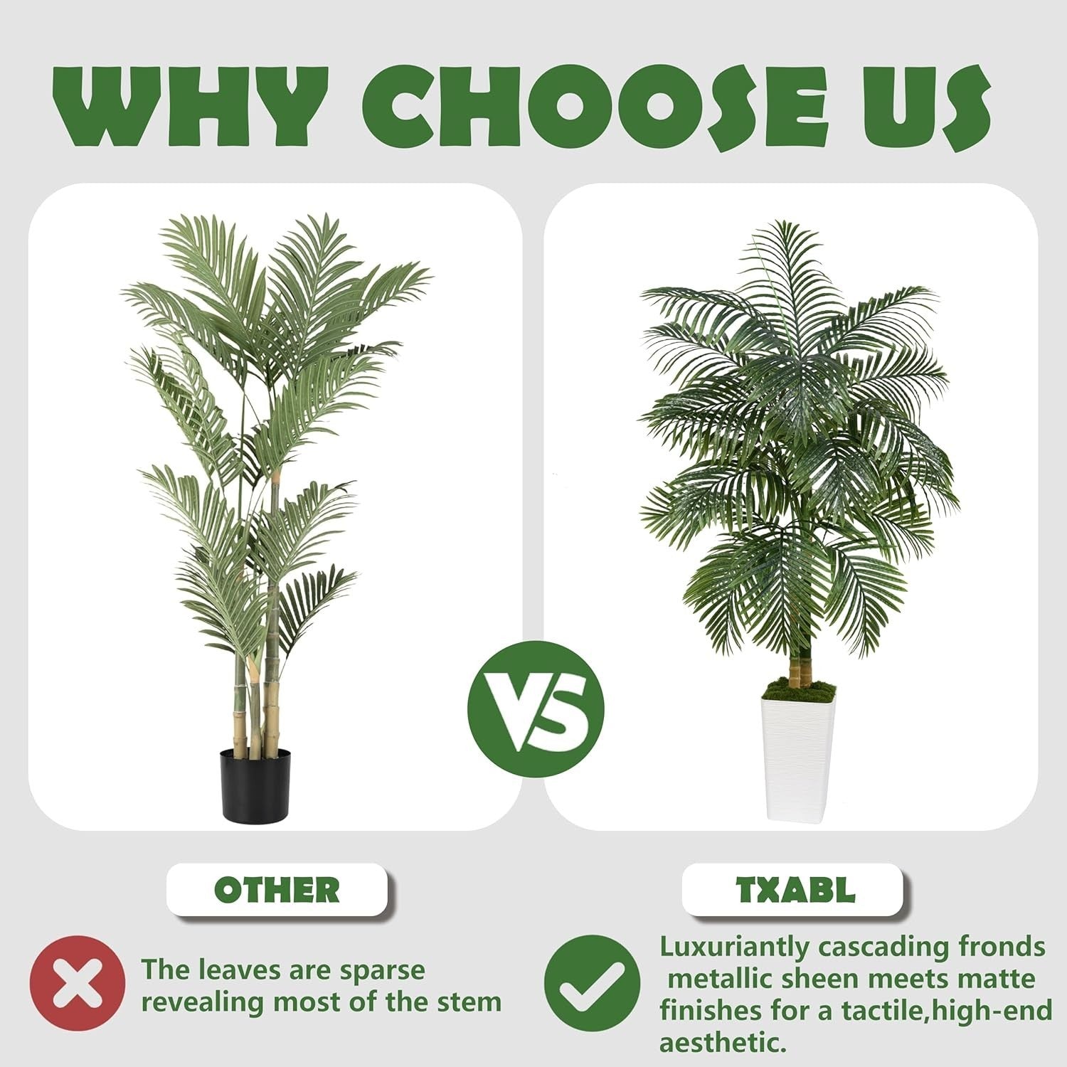 5ft Tall Artificial Tropical Palm Tree in White Planter Indoor Outdoor Decor