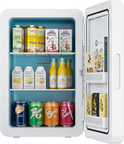 22L Mini Fridge Portable Cooler & Warmer Bedroom Office Car White