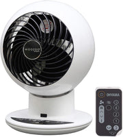 Compact Table Fan 30m² Quiet Remote Control Oscillating Air Circulator 5-Speed