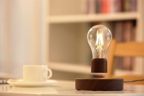 Brushed Magnetic Levitating LED Light Bulb Floating Desk Lamp