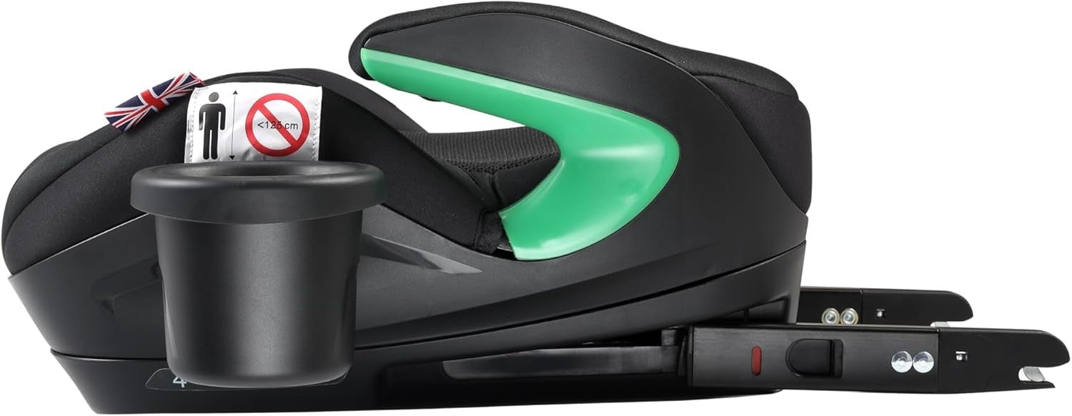 i-Size ISOFIX Booster Car Seat 125–150cm 7–12Y Swivel Cup Holder