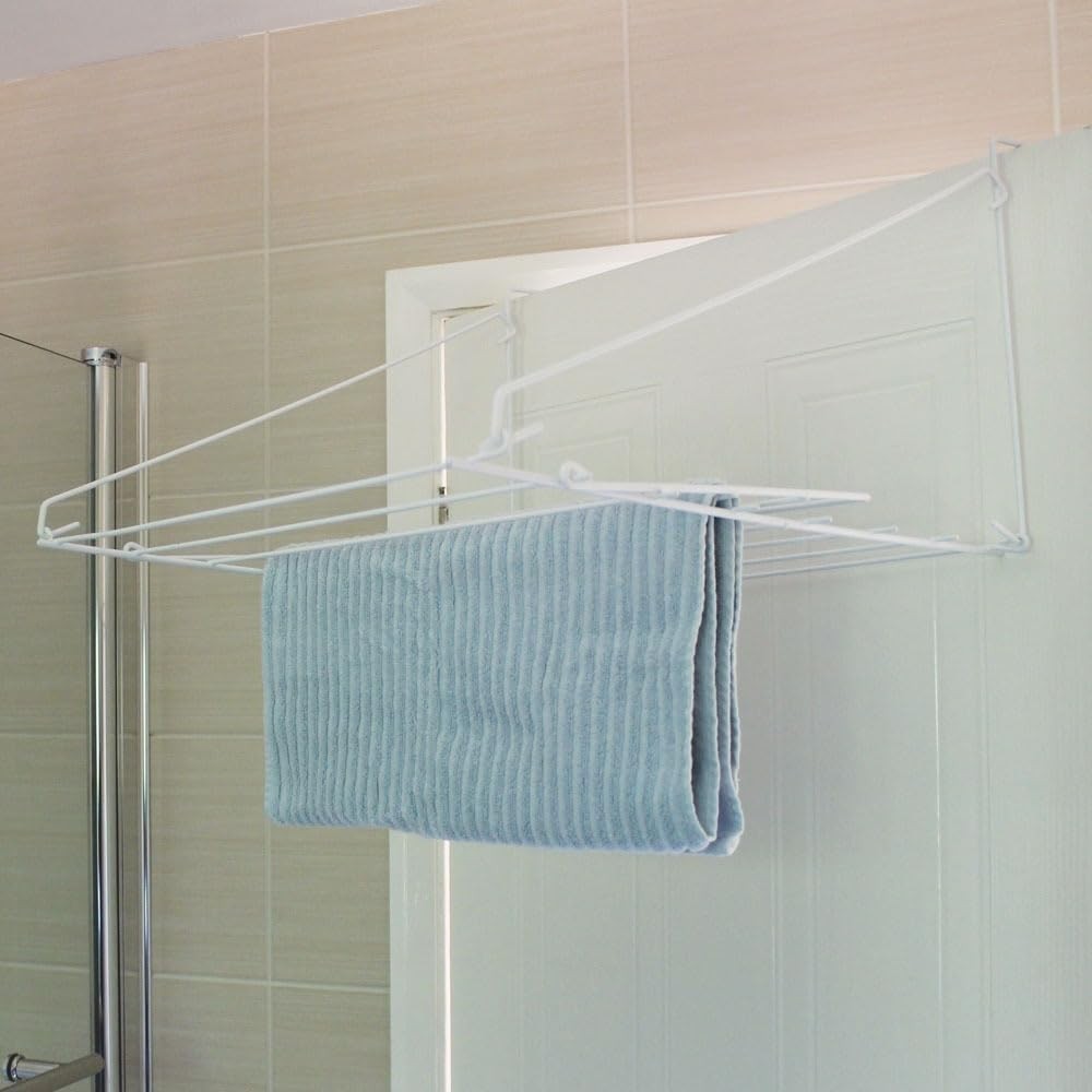 Over Door Clothes Airer 7m Folding Drying Rack Space Saving Laundry Hanger