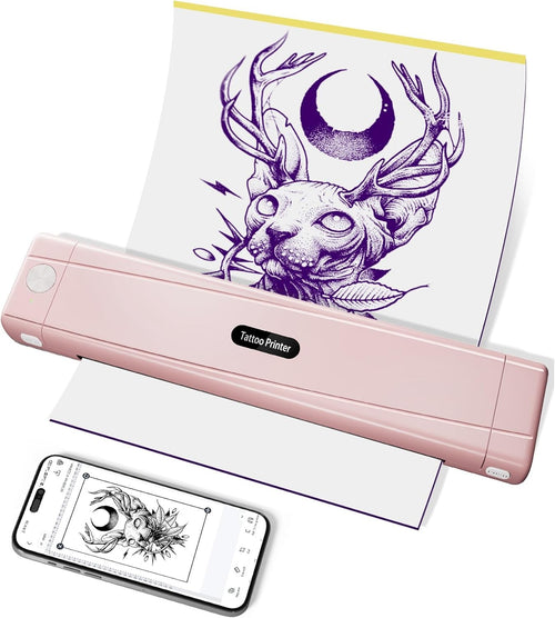 Wireless Tattoo Stencil Printer Thermal Transfer Machine A4 Bluetooth