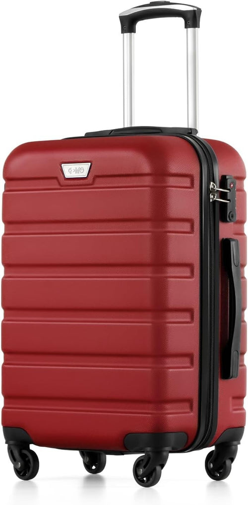 20 Inch Carry On Suitcase EasyJet Cabin TSA Lock Spinner Wheels PC ABS