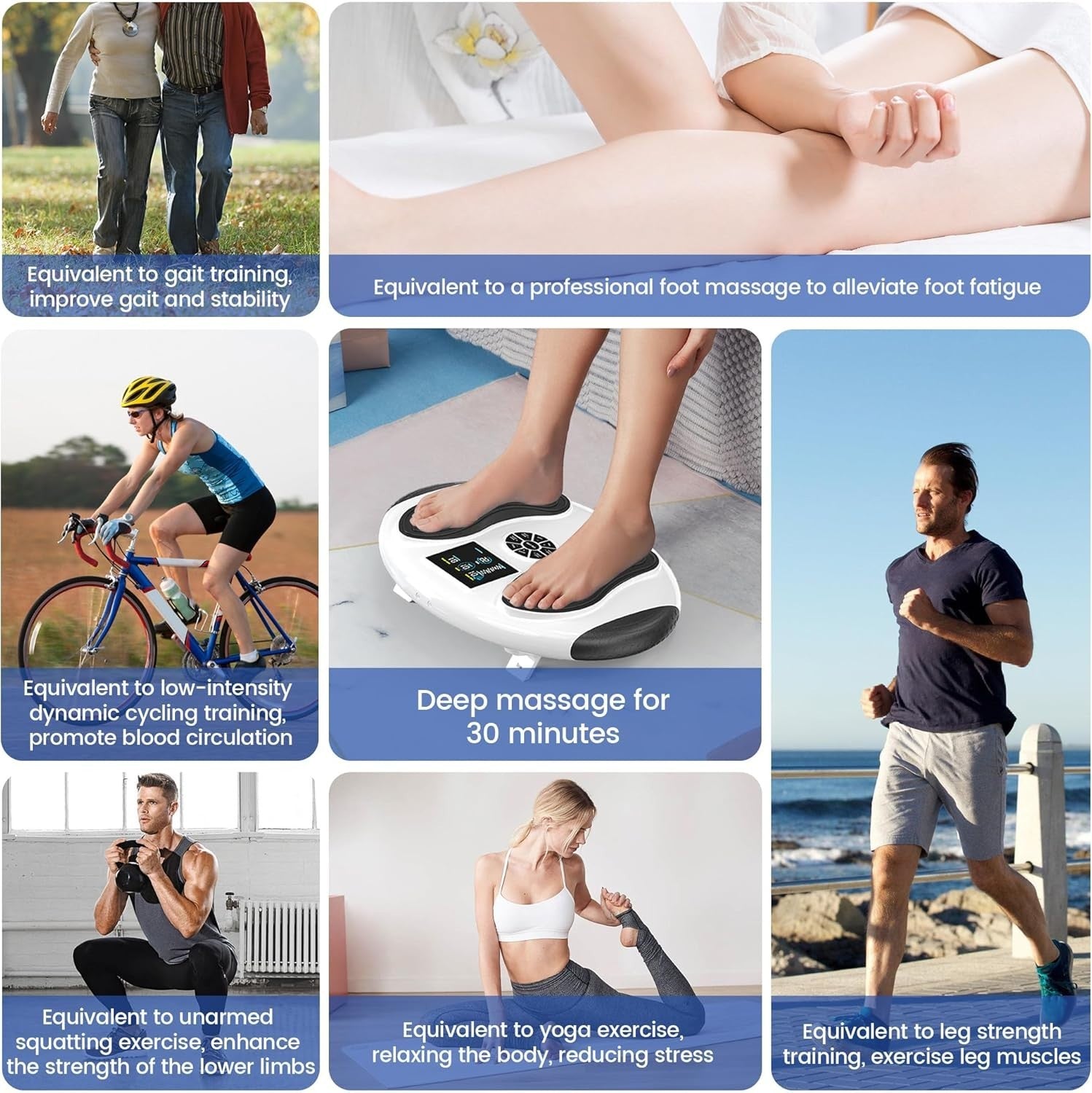 EMS TENS Foot Massager for Pain Circulation Neuropathy 99 Levels