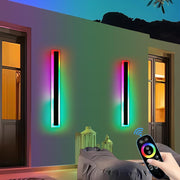 60cm RGB Outdoor Wall Lights 2-Pack Color Changing Remote Waterproof