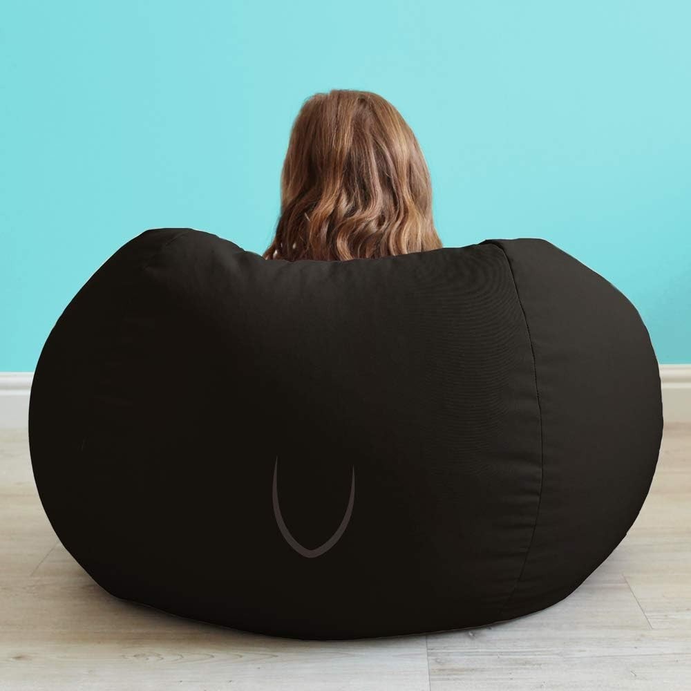 Kids Penguin Bean Bag Chair - Washable, Safe, Comfy Seat for Bedroom