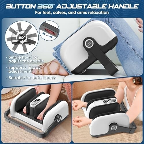Shiatsu Foot Massager with Heat for Circulation, Pain Relief & Recovery