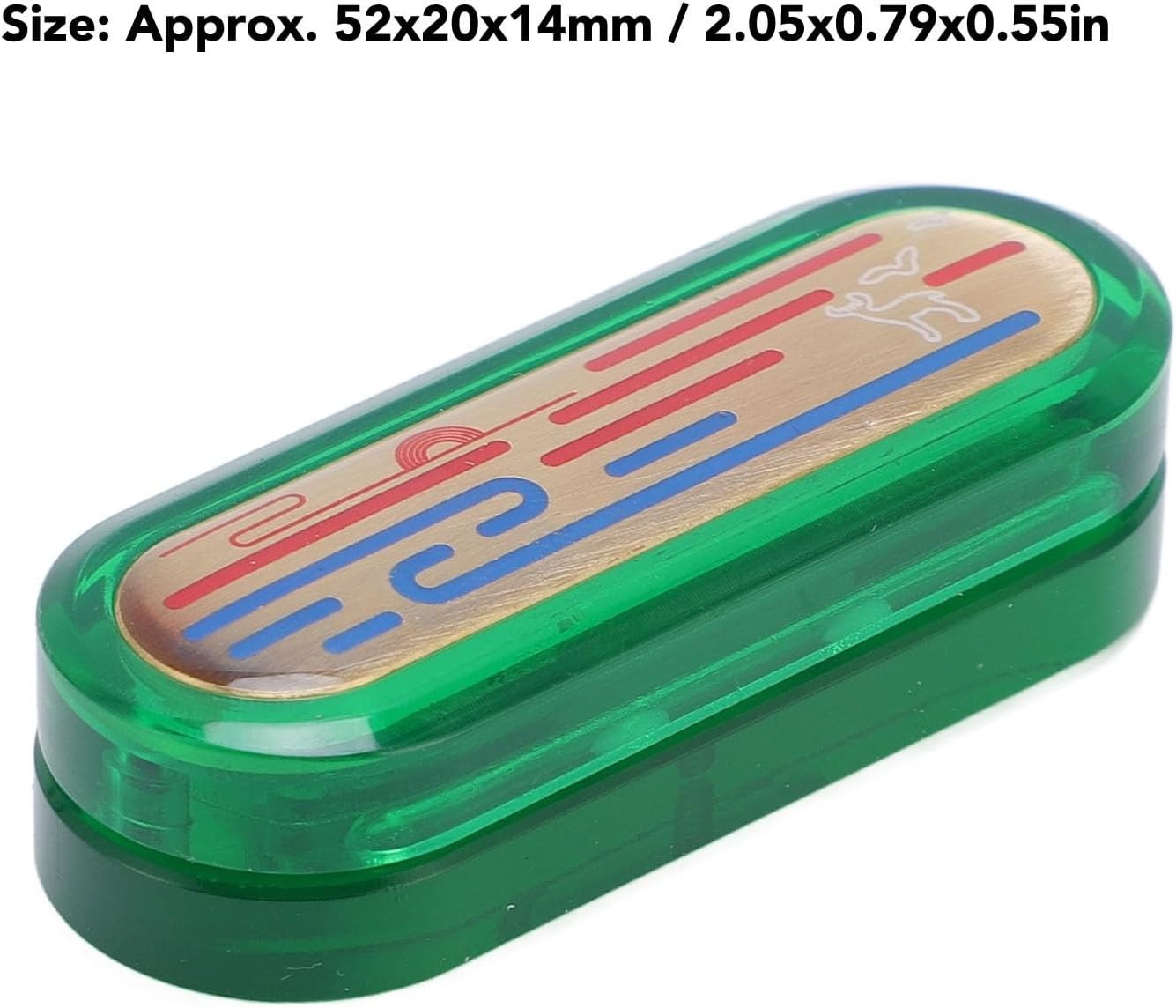 Acrylic Brass Fidget Slider Pocket Mechanical Stress Relief Push Toy